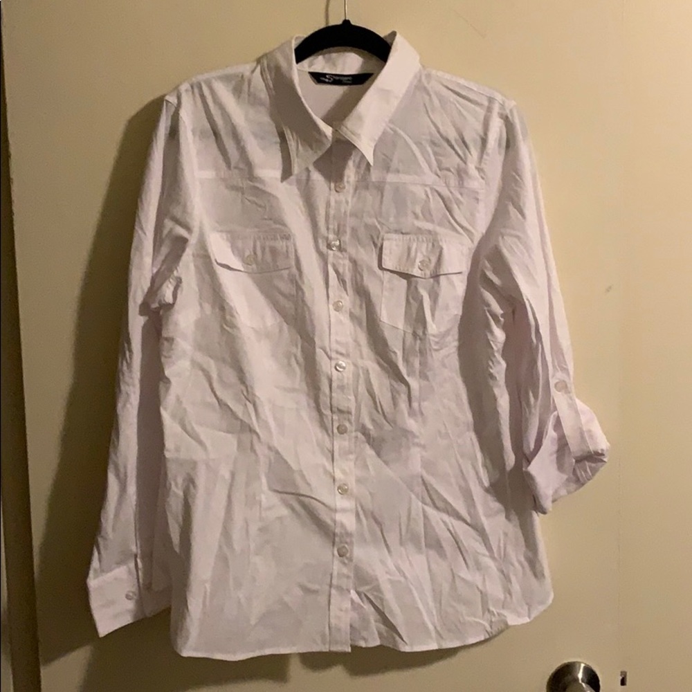 White Button-up Blouse